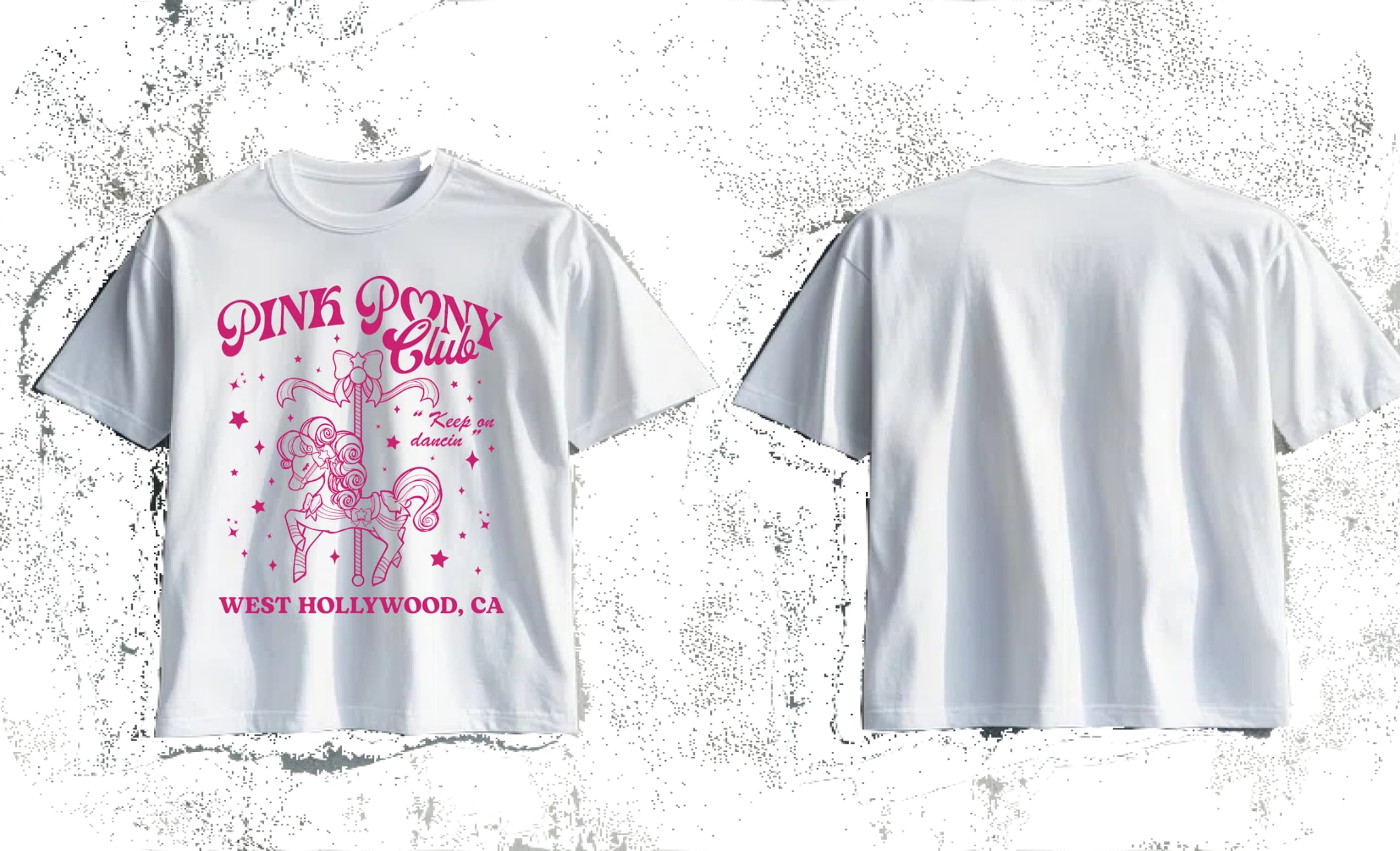 Pink Pony Club Tee - White